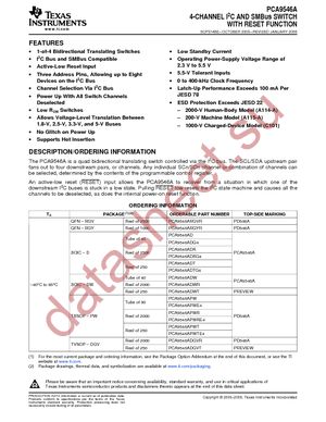 PCA9546APWT datasheet  